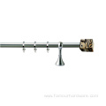 Square marble head curtain rod